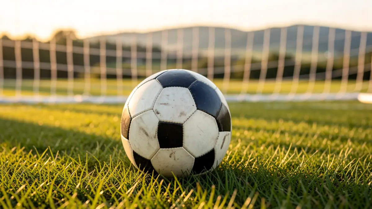 Futbol zelai baten inguruko irudia.