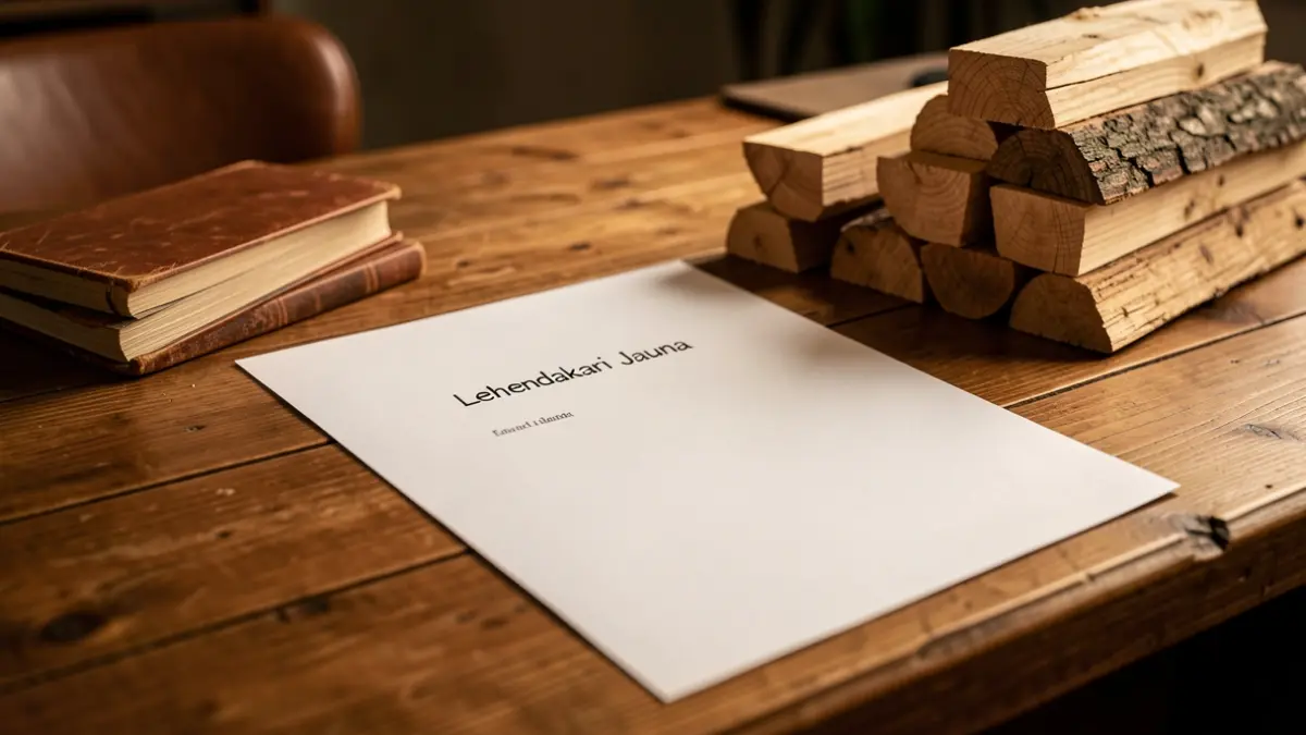 Generic image: A letter and wood logs.