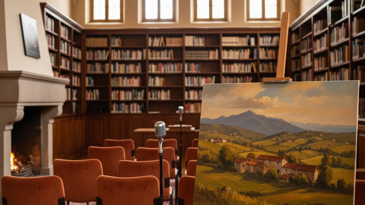 Generic image of Julio Galarta's exhibition in the Kulturate cloister.