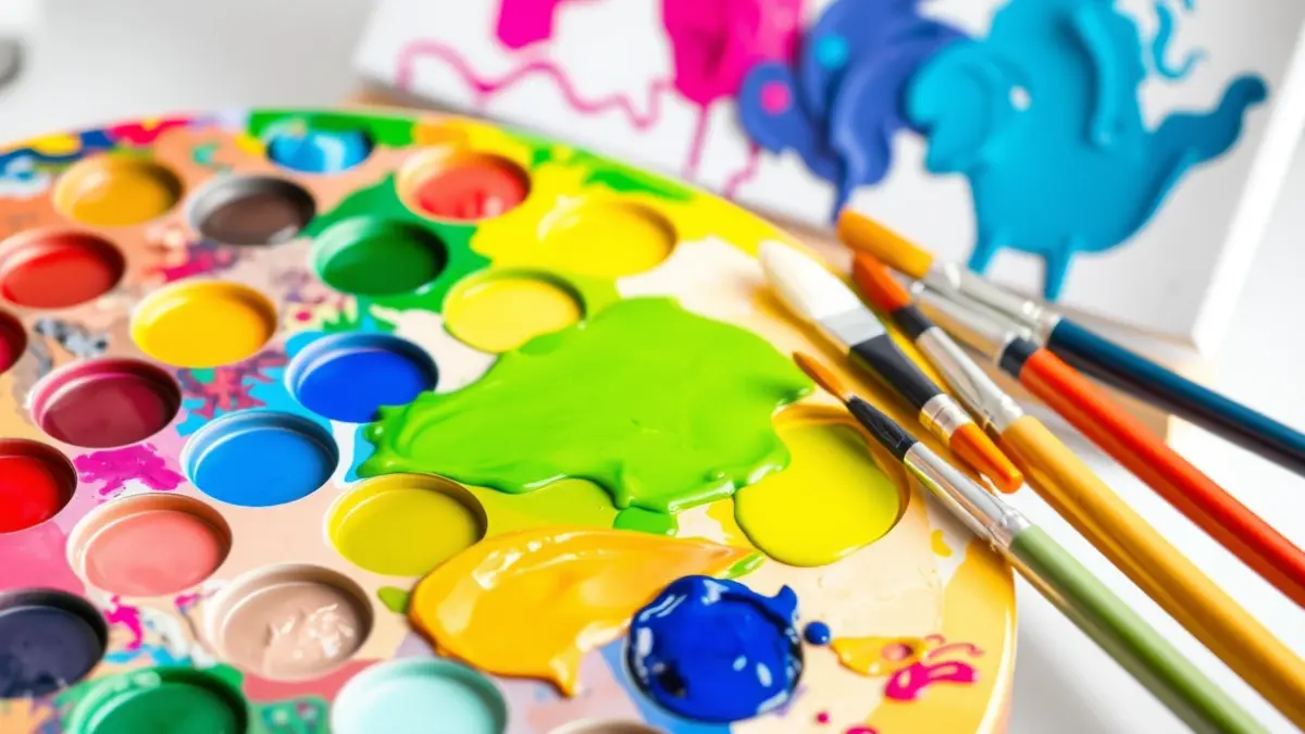 Generic image of a painting palette with brushes, suggesting creativity and art.