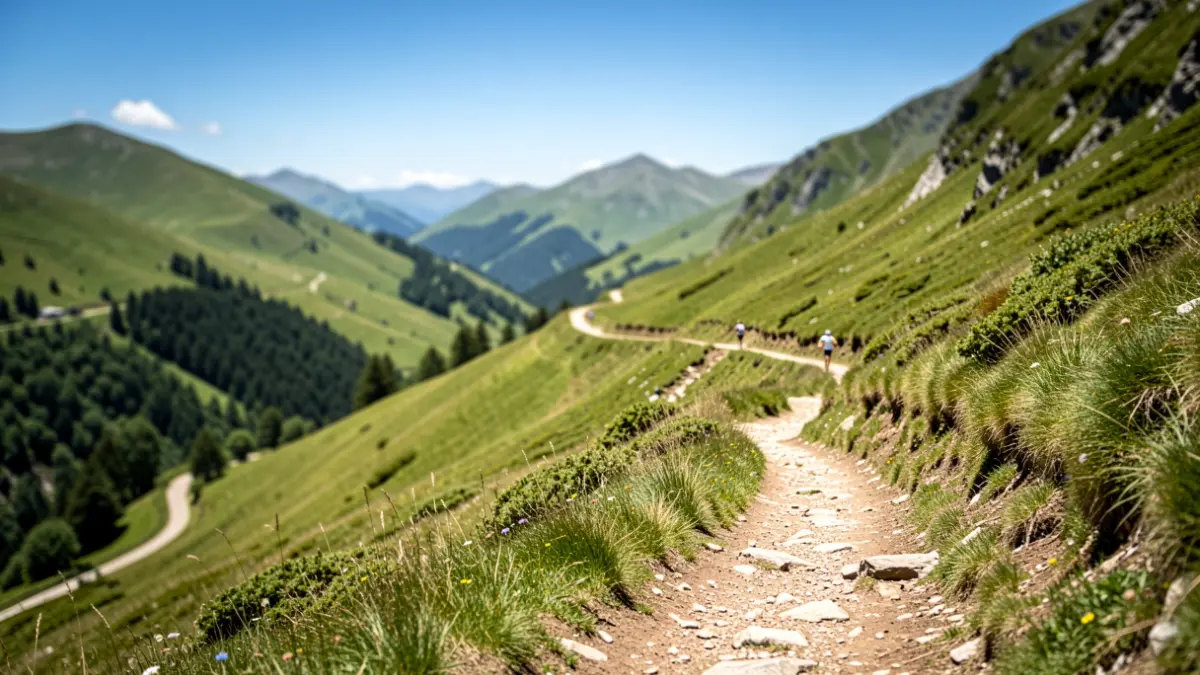 Generic image of a mountain trail in the Basque Country.
