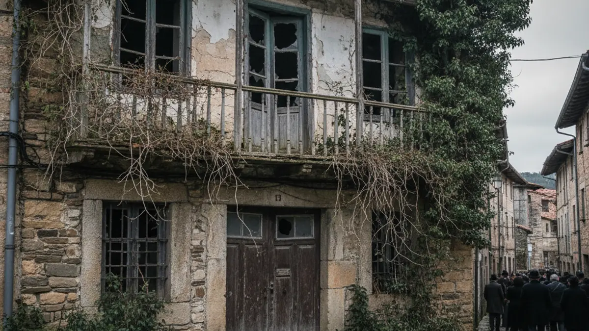La Casa Tipularren en Laudio, un edificio histórico en mal estado.