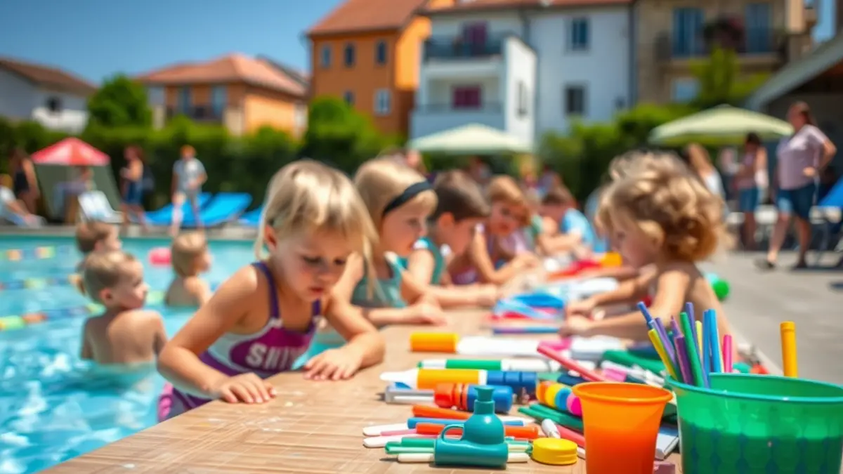 Generic image of children engaged in summer activities in Legazpi.
