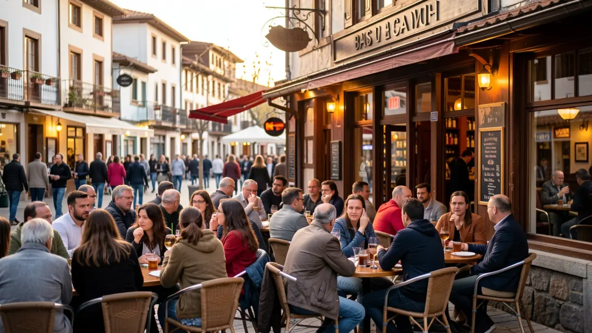 Irudi generikoa Legazpiko taberna baten kanpoaldea.