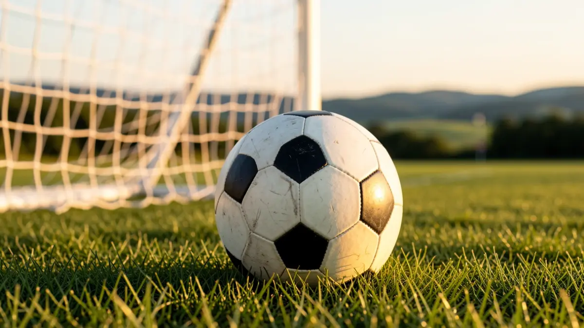 Futbol zelai baten inguruko irudia.