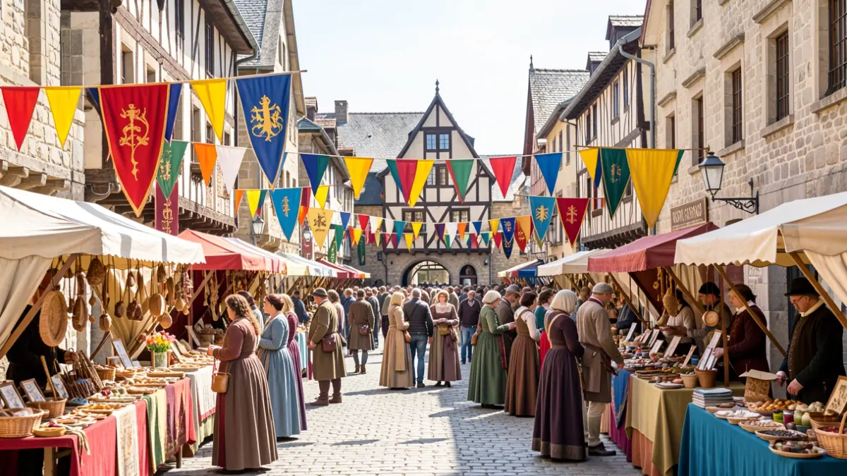 Imagen genérica de una feria medieval en Loiu.