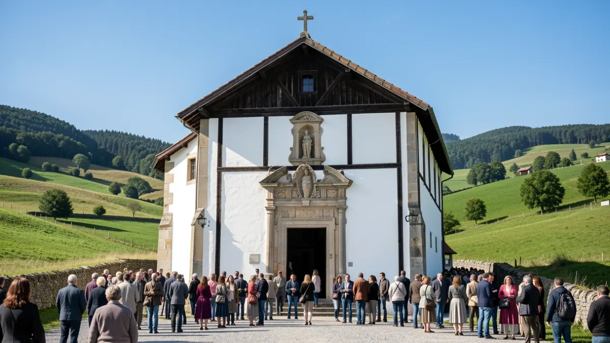 Imagen genérica de una ermita del País Vasco.