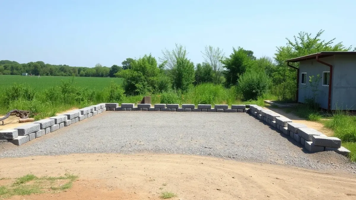 Generic image of the new parking area in Hernani's Portu neighborhood, built with natural materials.