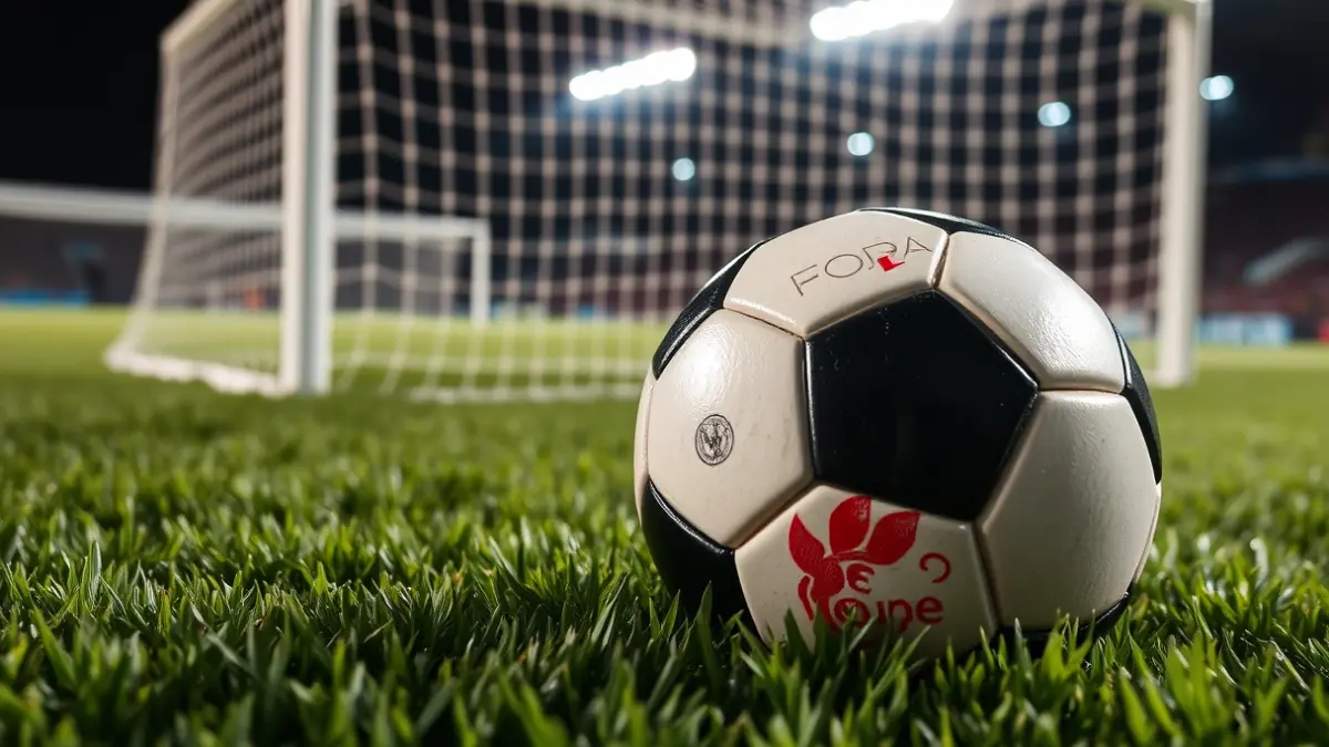 Generic image of a soccer ball on a green field.