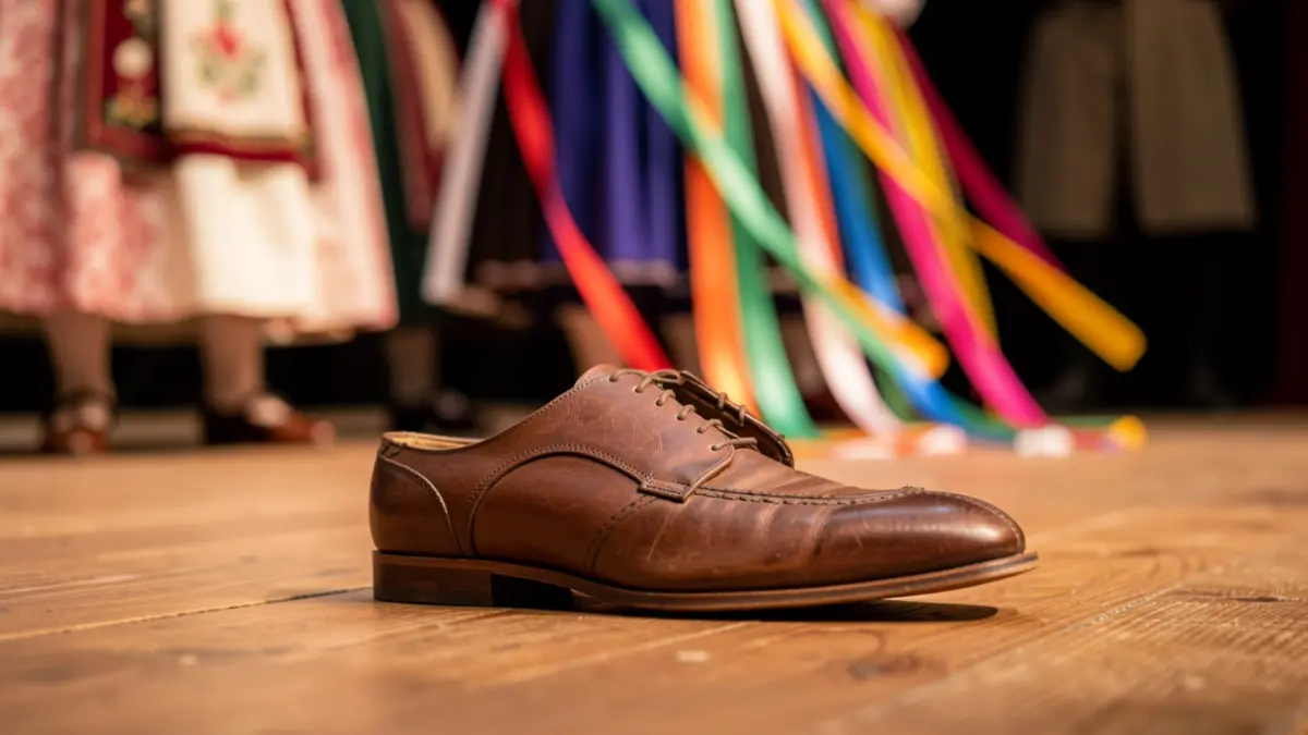 Imagen genérica: Zapato tradicional de danza aurresku.