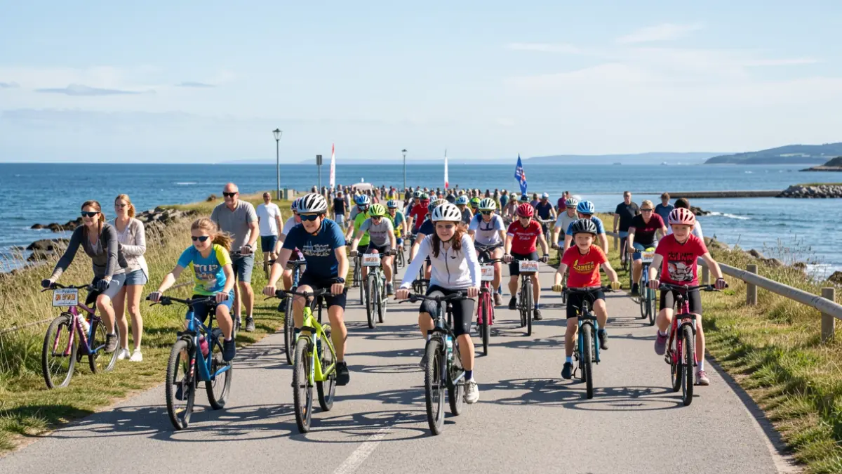 Imagen genérica de personas participando en un evento ciclista.
