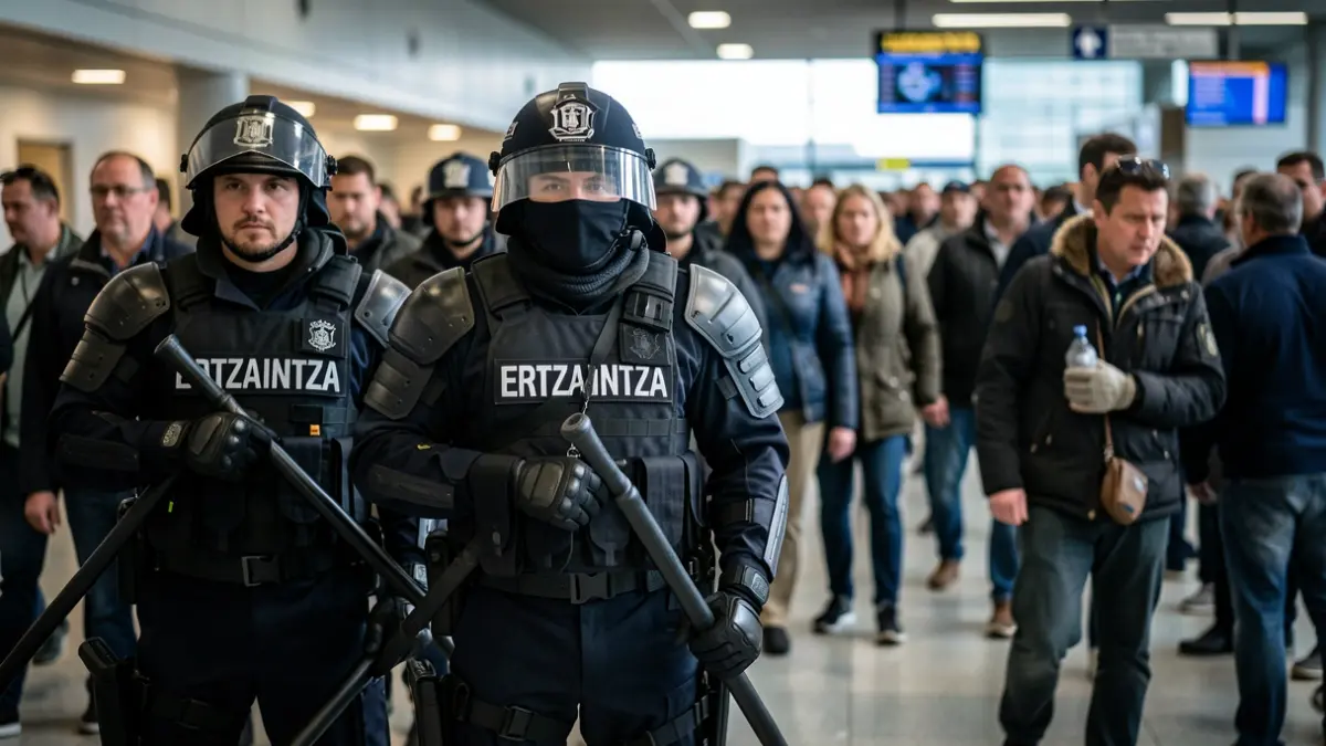 Generic image of tense moments at an airport.