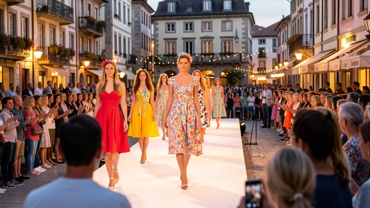 Generic image: A fashion show in a town square in Tolosa.