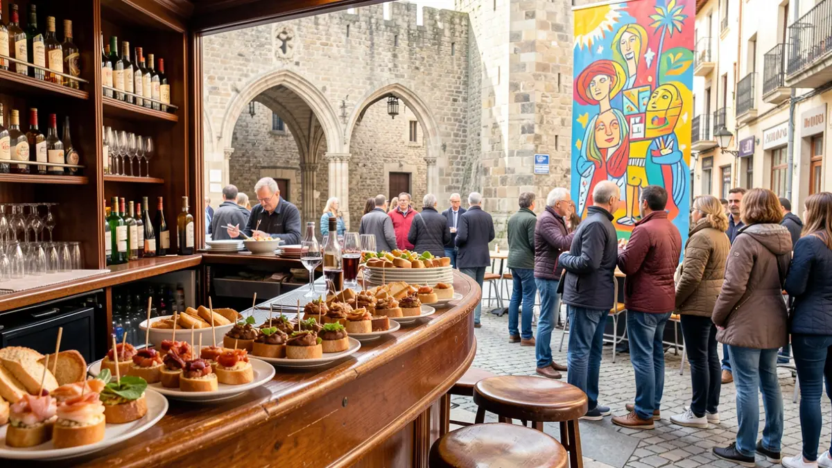 Irudi generikoa Vitoria-Gasteizko kultura eta gastronomia erakusten dituena.
