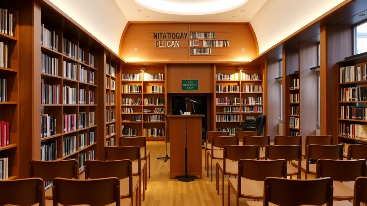 Generic image: Interior of a music school, depicting classrooms or a rehearsal room.