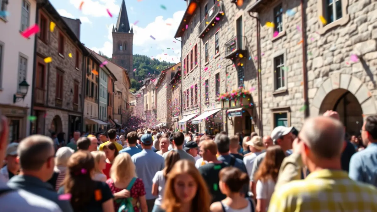 Generic image of the celebration of the Basque-Speaking Municipalities Day in Otxandio, with people and a festive atmosphere.