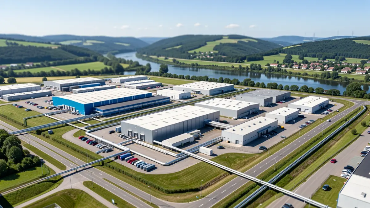 Imagen genérica: Vista de un polígono industrial con nueva infraestructura.