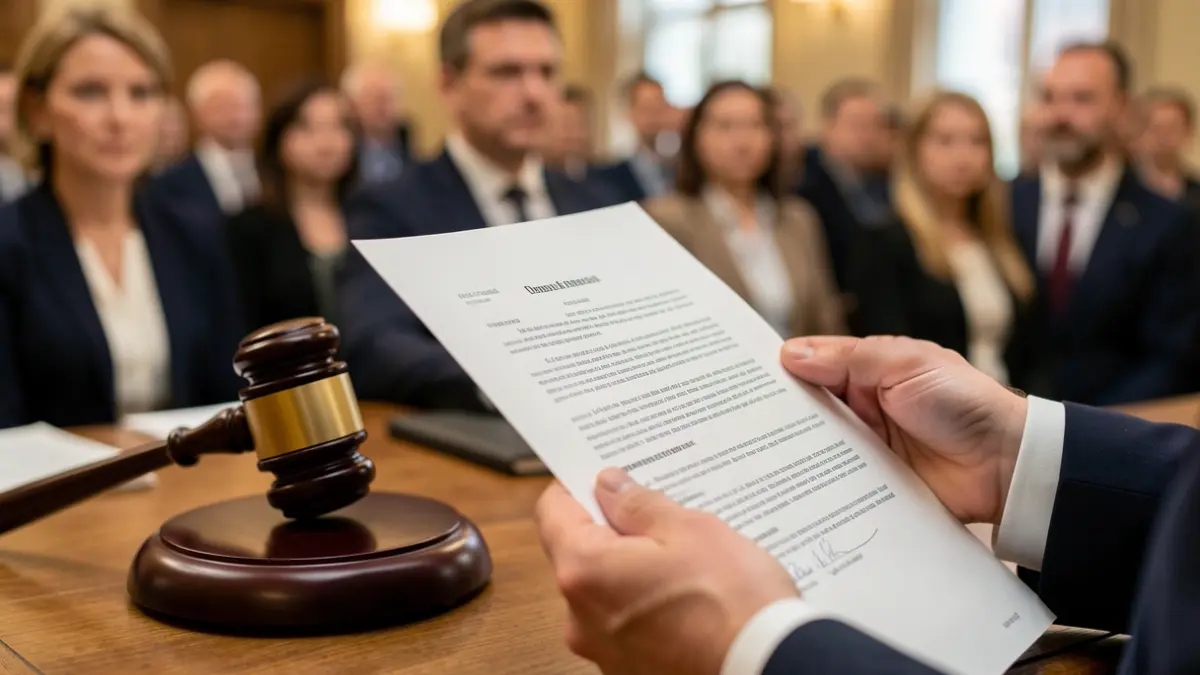 Irudi generikoa justiziari eta prozesu legalari buruz.