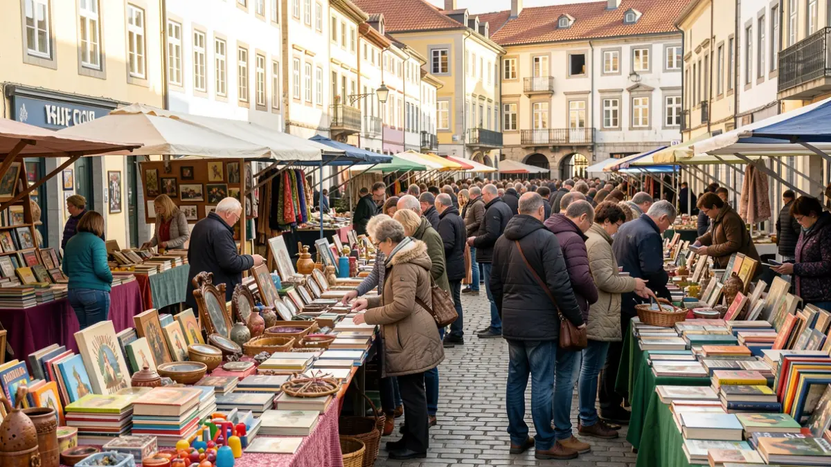 Generic image of a second-hand market atmosphere.