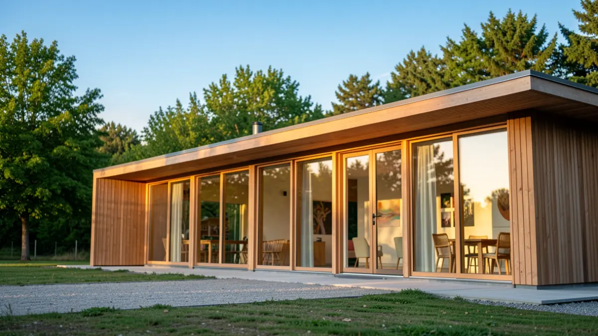 Imagen genérica del exterior de Errota Kultur Etxea por la tarde.