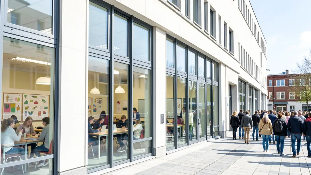 Generic image of the facade of a modern educational building.