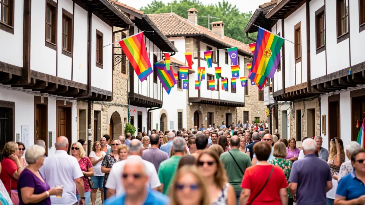 Imagen genérica: Calles de Amurrio con coloridas celebraciones de orgullo.