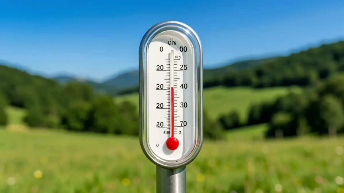 Generic image of a heatwave with Euskadi landscape.