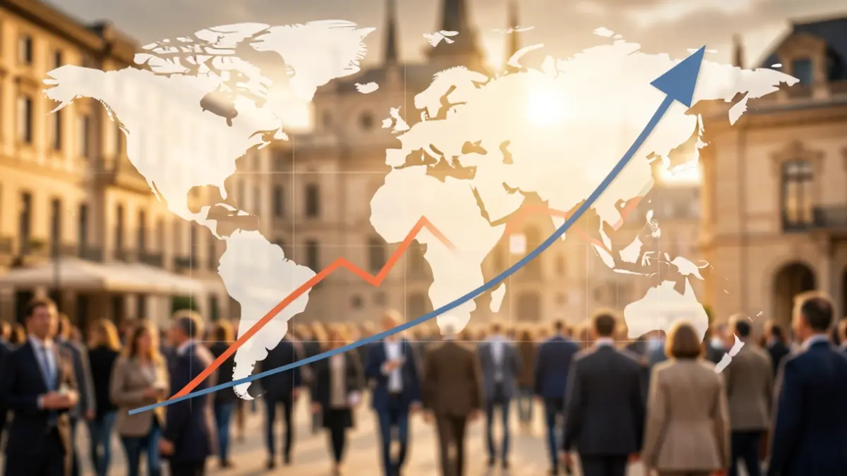 Generic image about abstract international business growth.