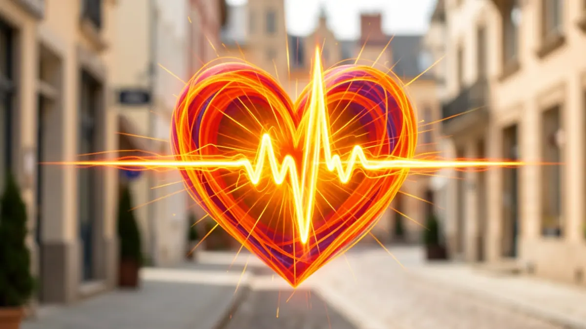Imagen genérica: un corazón abstracto que simboliza la revitalización del idioma y el espíritu comunitario.
