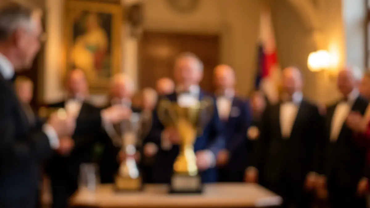Imagen genérica: Ambiente de una entrega de premios en el Ayuntamiento de Arrasate.