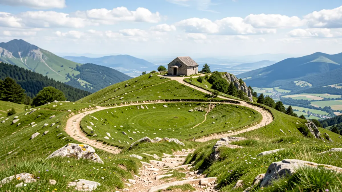 Imagen genérica de un paisaje montañoso y verde del País Vasco.