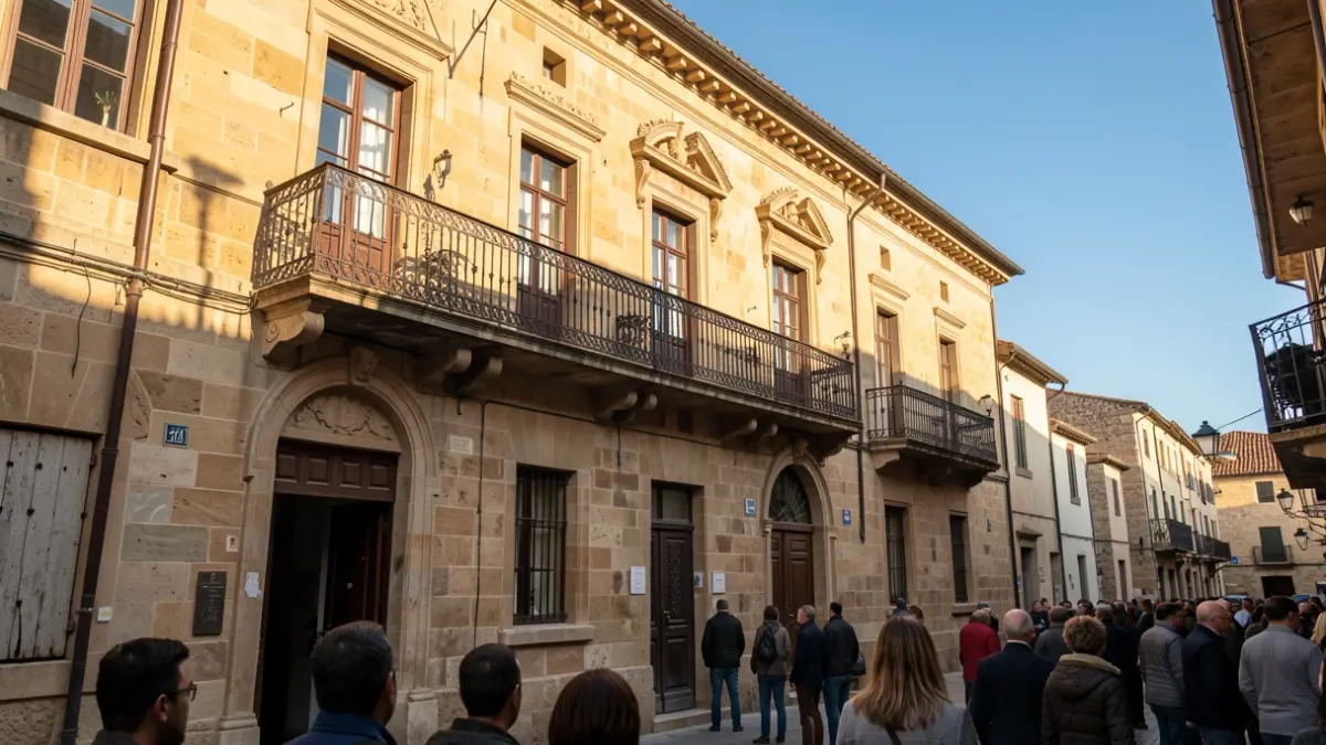 Fachada soleada del ayuntamiento de Arrigorriaga.