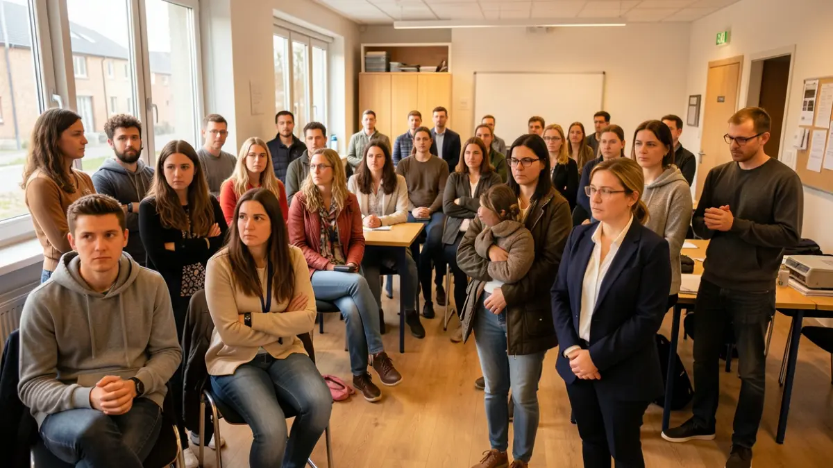 Imagen genérica de un grupo de personas reunidas en un centro comunitario.