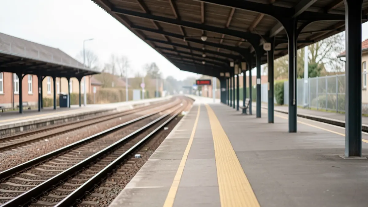 Imagen genérica: un andén de tren vacío durante el día.