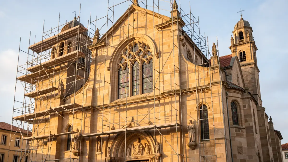 Generic image of the cathedral restoration.
