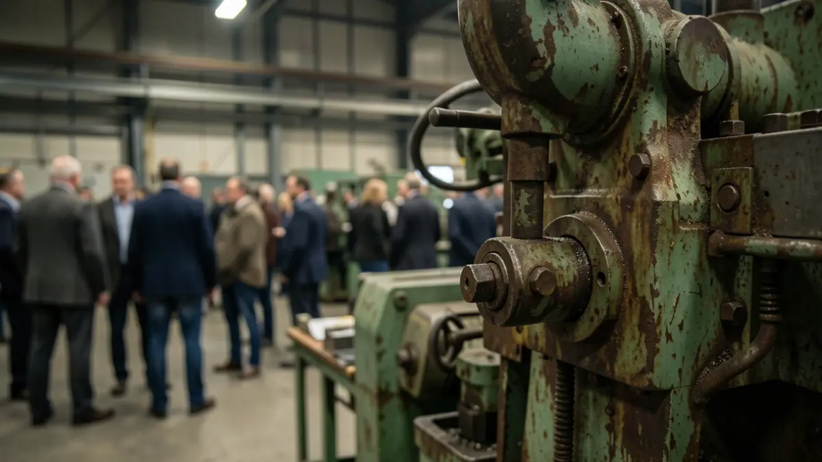 Generic image of industrial machinery in close-up.