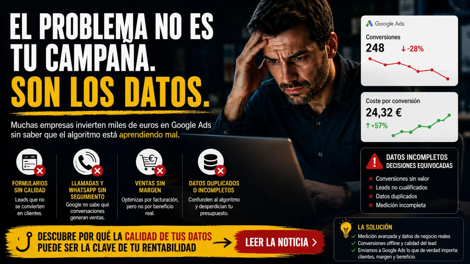 Convertiam-ek datuak abantail konkurencial bihurtzen ditu Google Ads-eko kanpaina askok ez dutena