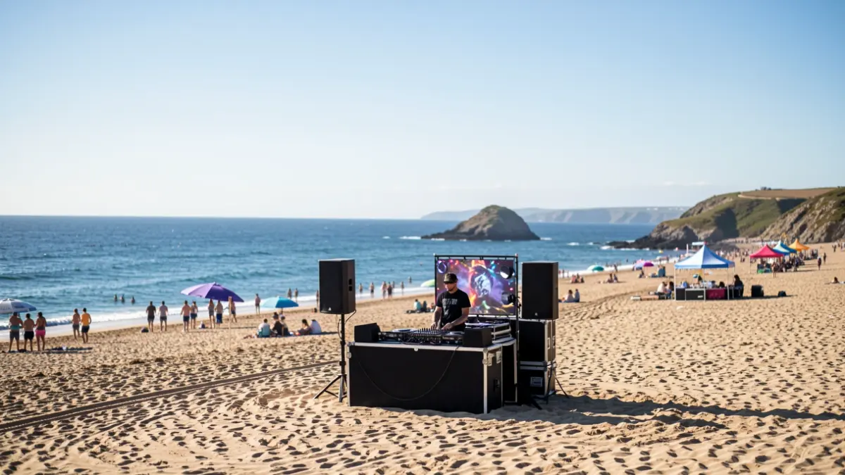Imagen genérica del festival Dantz Point en la playa de Itzurun.