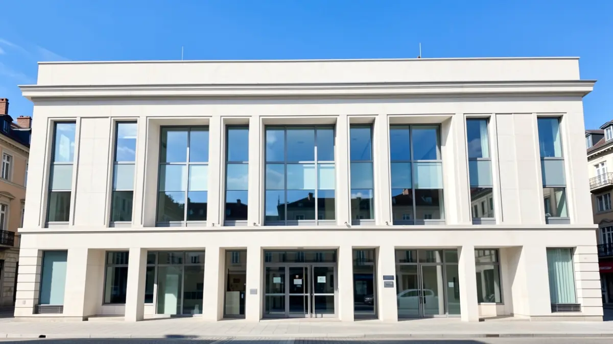 Generic image of an urban city hall.
