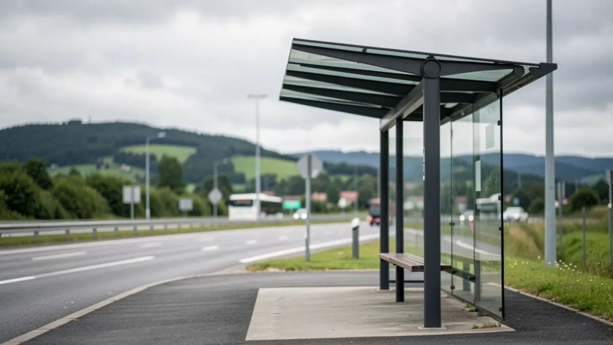 Generic image of a bus stop.