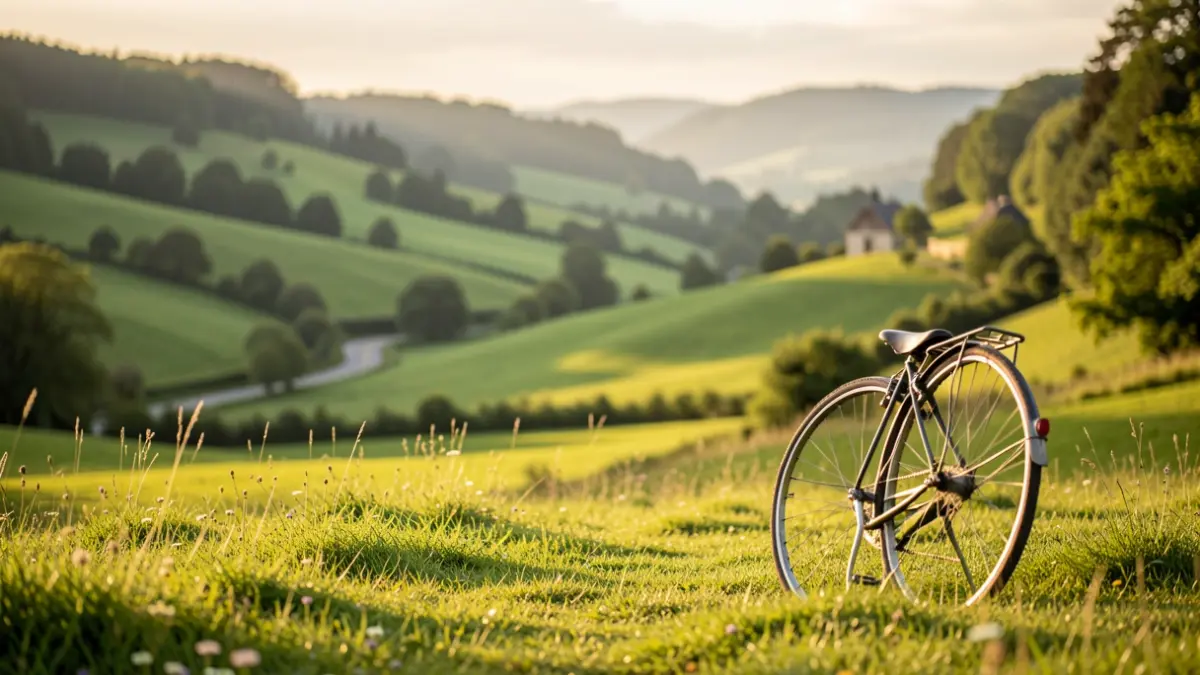 Generic image of the Dorleta sanctuary with cycling symbolism.