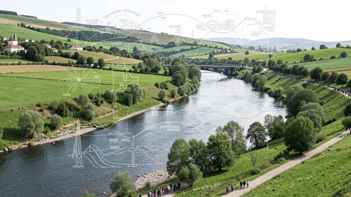 Generic image of the river and water management.
