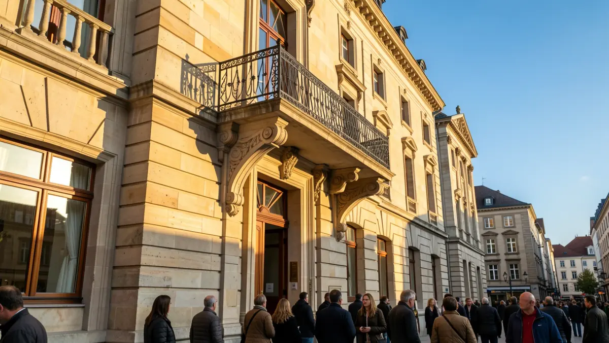 Generic image of a stone facade of a Basque town hall.