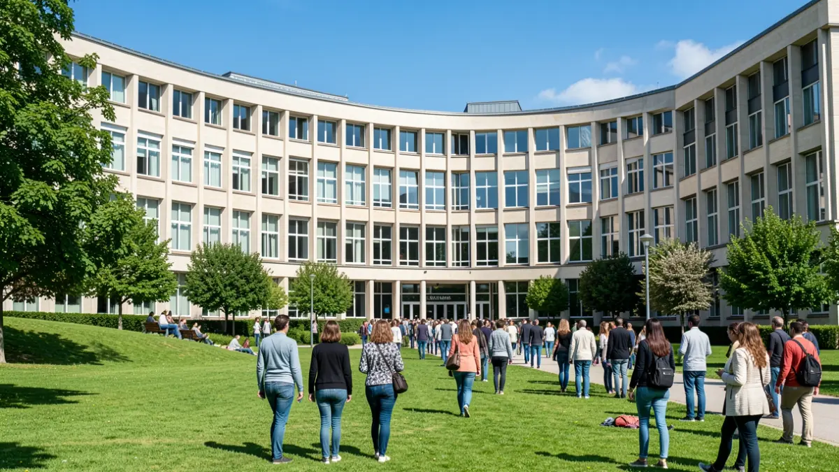 Irudi generikoa unibertsitate campuseko eraikin bati buruzkoa.