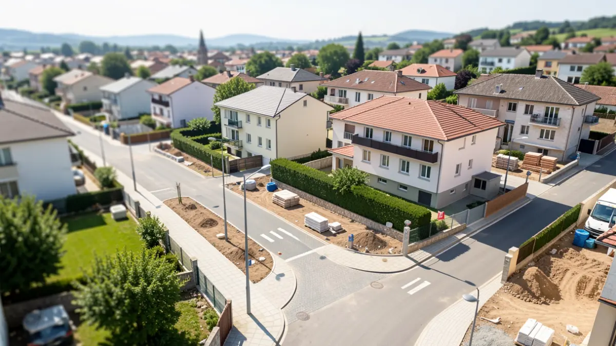 Generic image showing neighborhood reurbanization works.