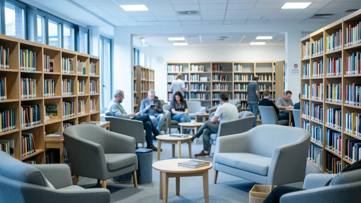 Generic image: A cool and tranquil public library in Euskadi.