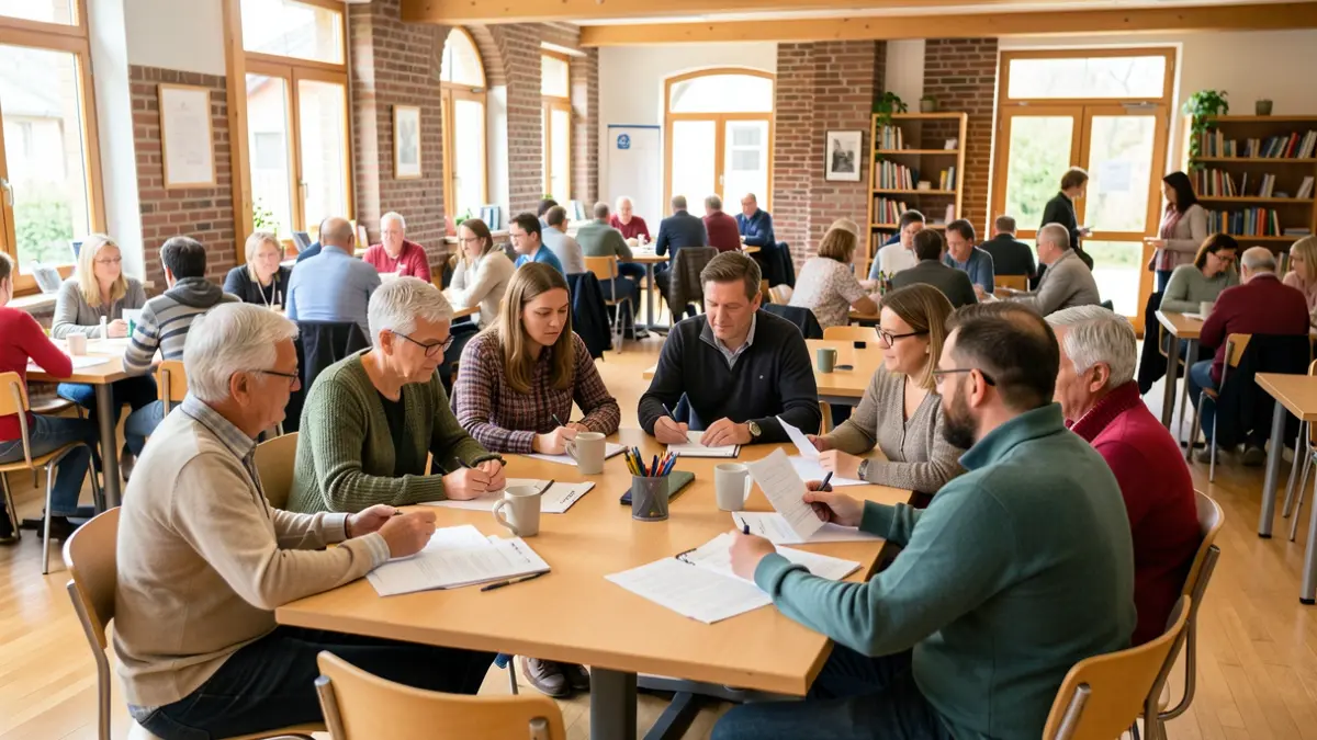 Generic image of a group of people participating in a municipality.