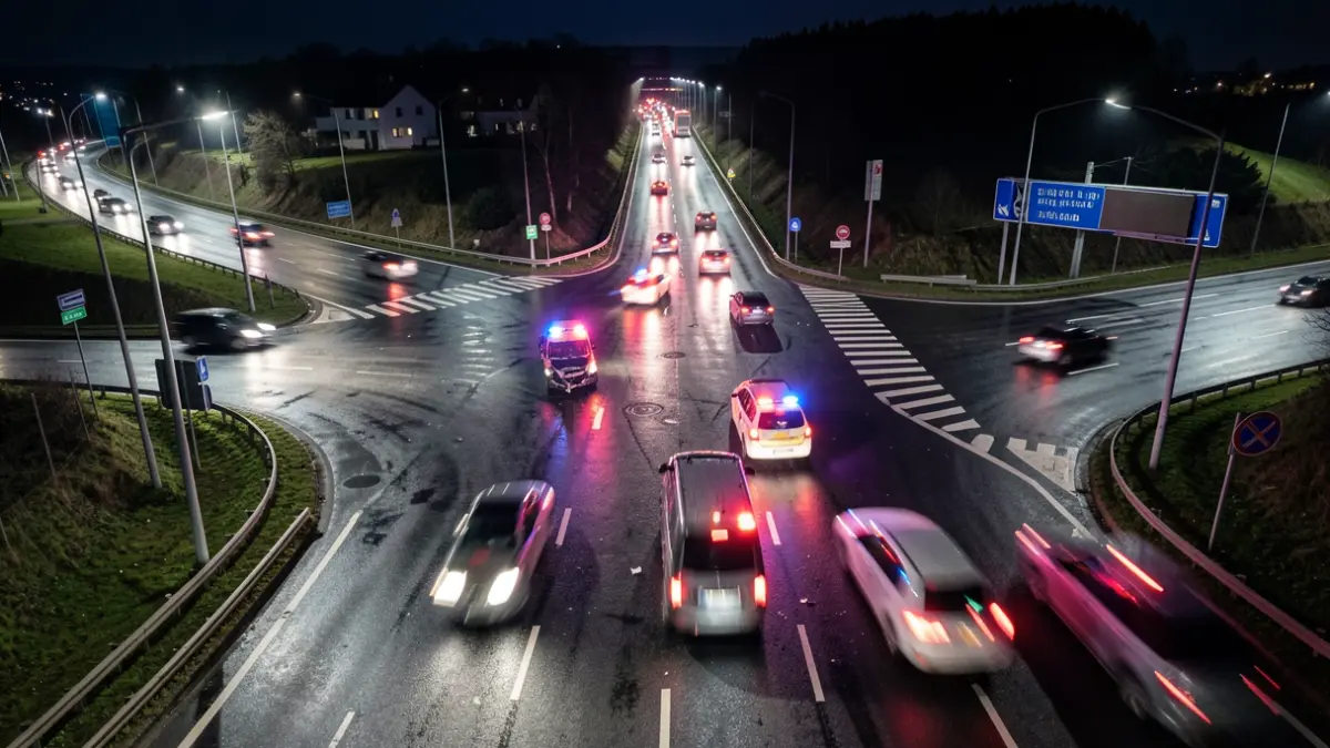 Irudia generikoa da, istripu larri baten ingurune iluna eta bustia erakusten du.