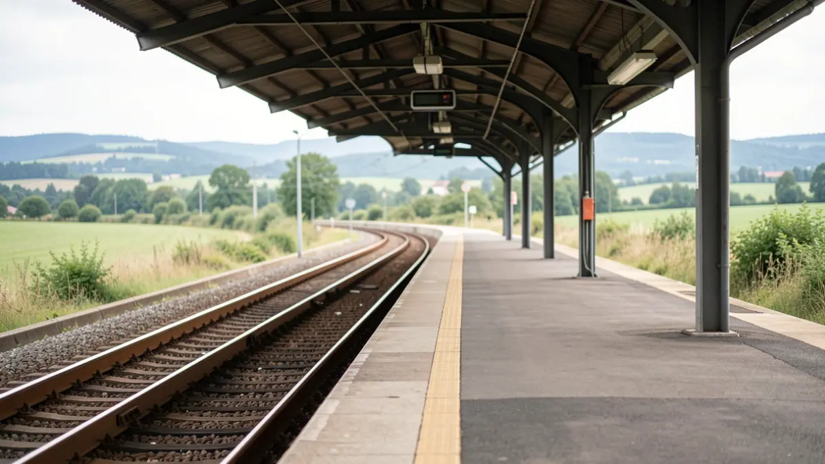 Imagen genérica de un andén de tren.