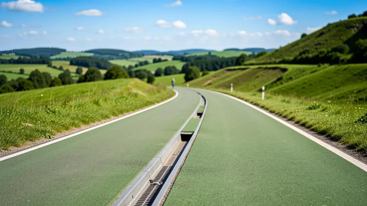 Imagen genérica de una vía verde en Euskadi, apta para peatones y ciclistas.